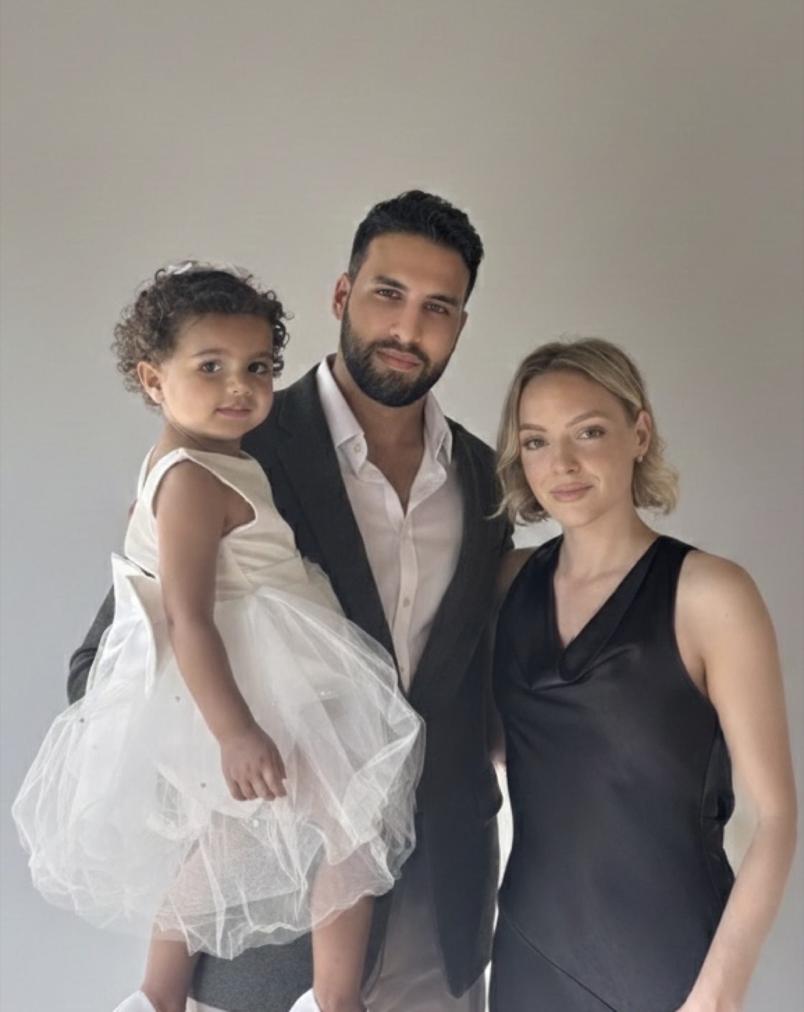 Jean C. Taveras with his wife and daughter — Jupiter, Florida